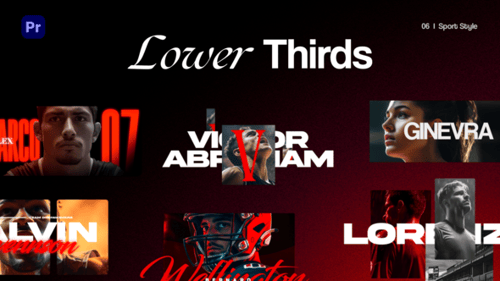 Sport Lower Thirds I MOGRT