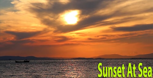 Sunset At Sea
