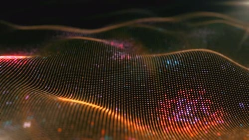 Zusammenfassung Leuchtendes virtuelles neuronales Netzwerk künstlicher Intelligenz