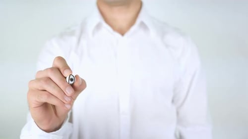 Man Writes 'Do You Qualify?' on Glass