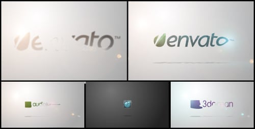 Modern Logo Animation with Cinematic Light Flares