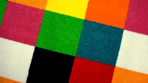 Abstract Squares of Carpet Material