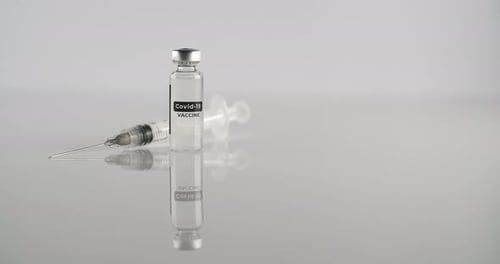 Covid-19 Vaccine Vial and Syringe