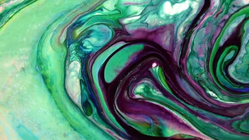 Abstract Bright Colours Paint Spreading Texture