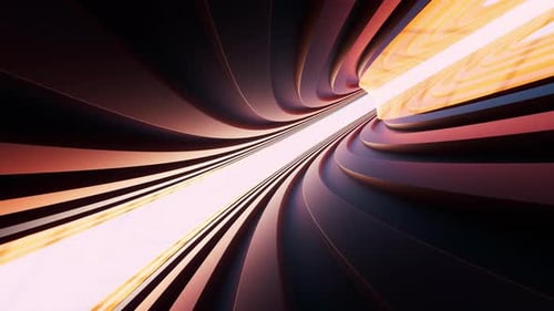 Dynamic Abstract Light Tunnel Motion Background
