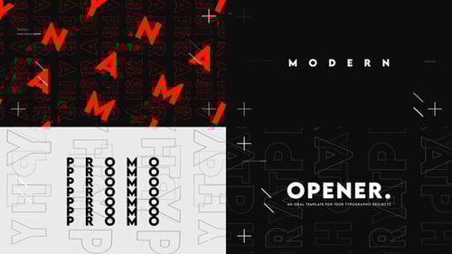 Dynamic Rhythmic Typography Opener for Modern Promotions