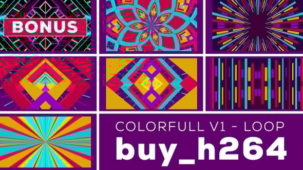 Colorfull Looping, Backgrounds Motion Graphics ft. blink & circles - Envato