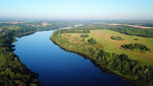 Western Dvina River And Summer Cottages 05