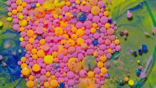 Colorful Orange Pink Bubbles Surface Wallpaper Themes Background Multicolor Space Universe Concept