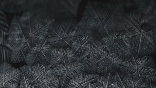 Abstract Geometric Crystalline Pattern on Dark Background