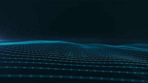 Futuristic Digital Wave Network Abstract Background Animation