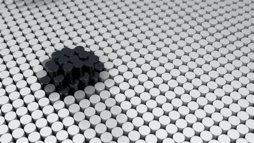 Dynamic Geometric Cylinders Grid Wave Motion Background Loop