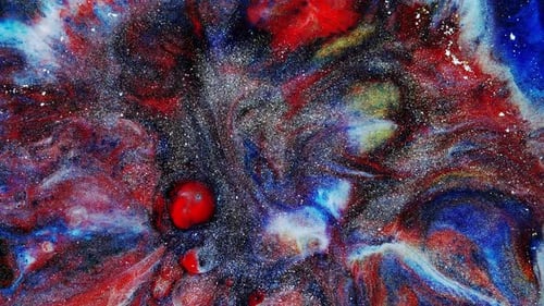 Colorful Abstract Texture of Liquid Marble Liquid Art