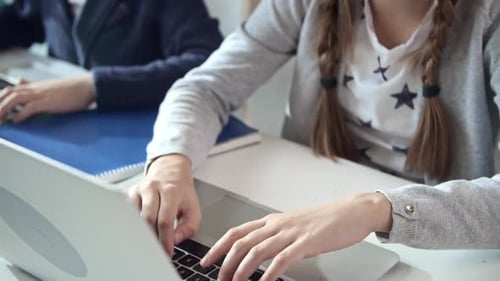 Girl Having Problems with Task