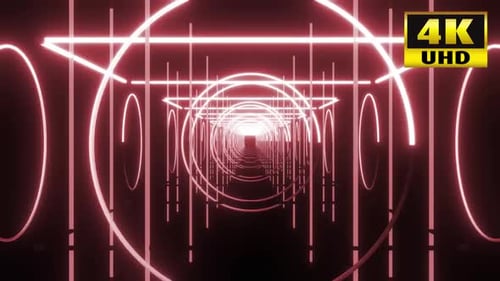 4 Glow Shape Vj Loop Pack