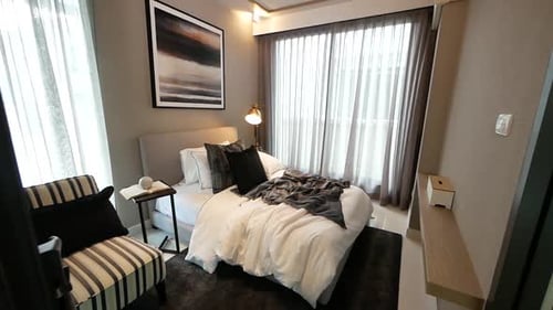 Modern Bedroom Interior with Natural Light