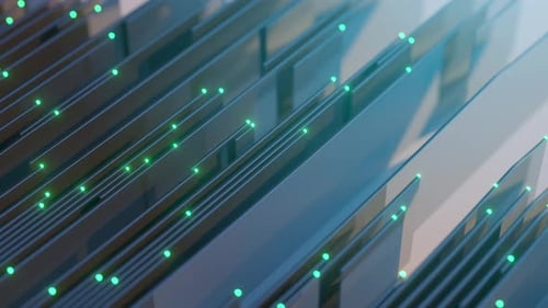 Futuristic Digital Data Flow Background Animation