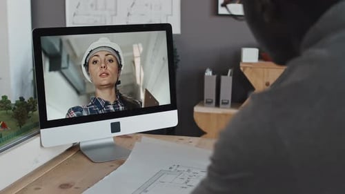 Architectural Plans Reviewed Over Video Call