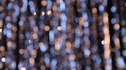 Bokeh Lights Background in Blue and Gold