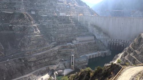 An Arch Dam, Which is Curved Vertically as Well as Horizontally