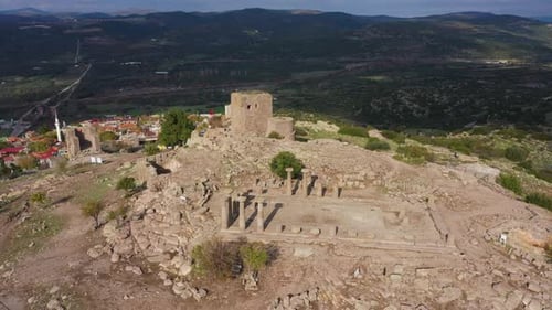 The Ruins of the Temple of Athena in the Ancient City of Assos