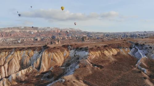 Balloons Soar Over Cappadocia's Unique Landscape