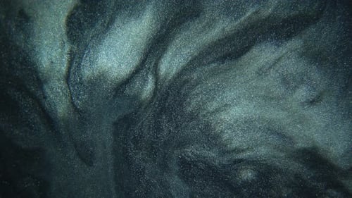 Shimmering Teal and Silver Abstract Patterns