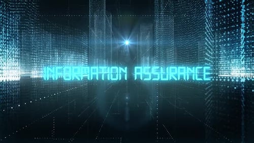 Skyscrapers Digital City Tech Word Information Assurance