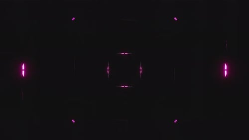 Pulsating Neon Geometric Tunnel Loop Background