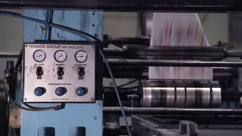 Printing Machine in Factory Setting