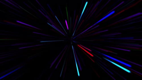 Multi Coloured Cyber space Lines