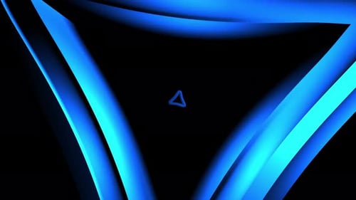 3d Triangle tunnel loop background