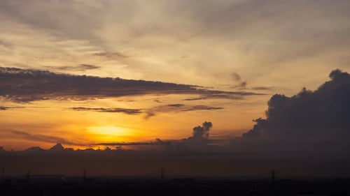 Golden Sunrise Time-Lapse over the City