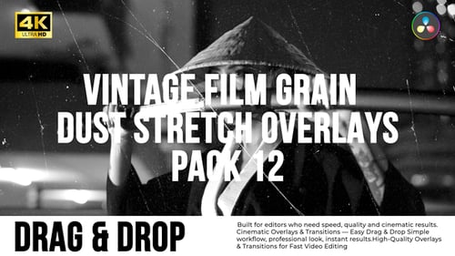 Vintage Film Look Overlays: Grain, Dust, and Stretch Effects