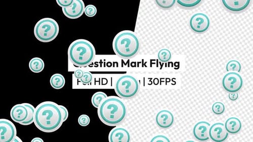 Question Mark Flying with Alpha