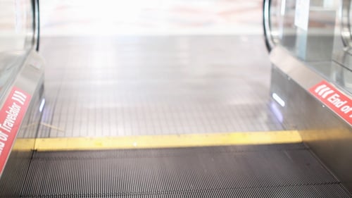 Moving Walkway in Urban Setting