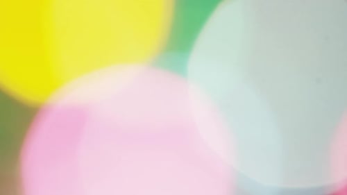 Abstract Light Patterns with Colorful Orbs and Bokeh