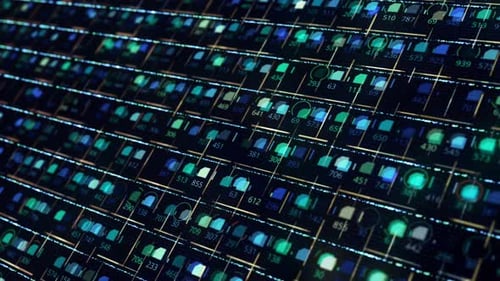 Abstrakter futuristischer elektronisch Hintergrund mit fließenden Mikrochips