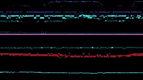 Digital Glitch TV Static Signal Distortion Overlay