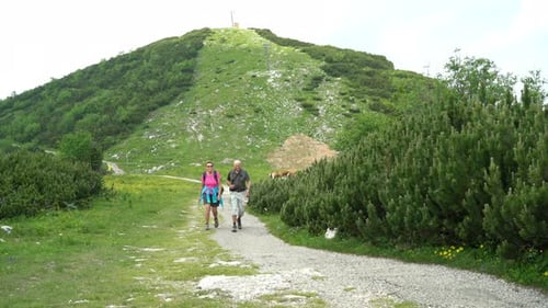 Hiking Fit Senior Couple