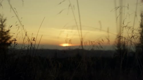Malerischer Sonnenuntergang in den Sommerbergen