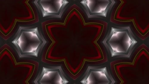 Abstract Colorful Looped Kaleidoscope