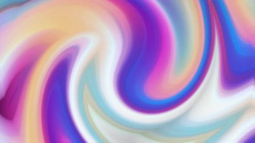 Vibrant Iridescent Swirls Fluid Abstract Background Animation