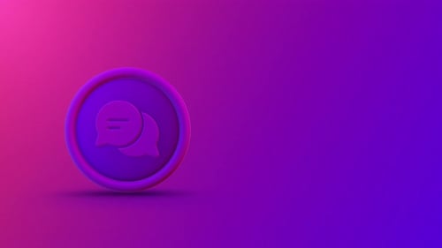 24/7 Support Center Coin Looping Background 4K