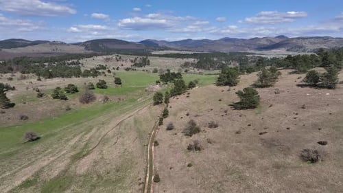 Early spring countryside