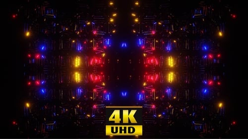 Vj Loop Lights Of The East 05 4K