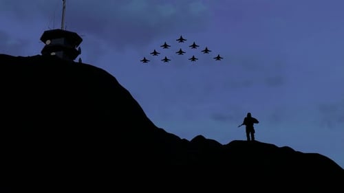 Ukraine Border and Invading Russian Warplanes