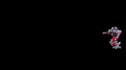 Futuristic Robotic Character Performing Dynamic Action Poses