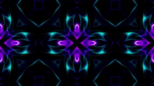 Vj Neon Kaleidoscope Loop 4K 12