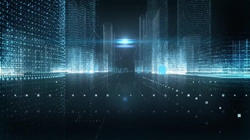 Wolkenkratzer Digitale Stadt Wirtschaft World Shareholder Value